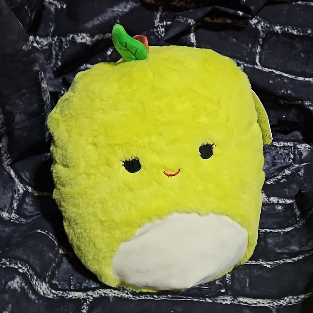 Original 🦊 Squishmallow FuzzAMallows Ashley the Green Apple 12inch
